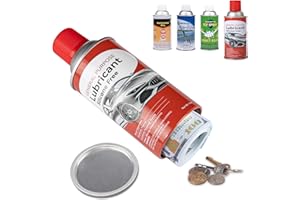 MYMEALIVOS Diversion Safe Fack Can with Secret Compartment- Large Capacity Hidden Storage for Cash, Jewelry and Valuables (Red)