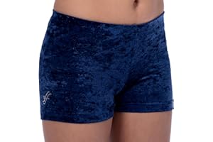 ff FISCHER Turnhose Mädchen Samtshorty Gymnastik Turn Shorts in wolkigem Samt 77134