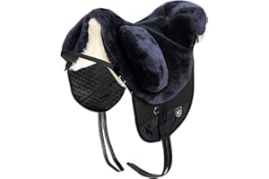 Selle PREMIUM Plus XH de WERNER CHRIST pour chevaux avec garrot prononcé – selle de peau d’agneau (treeless), bare-back pad, tailles : demi-sang et poneys, Couleurs: anthracite, marron et beige.