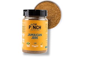 THE PINCH Jamaican Jerk Saveur authentique des Caraïbes. Assaisonnement 100% naturel et sans sel, facile à utiliser sur le poulet, les grillades, les crevettes et les hamburgers. Avec Habanero. 300g