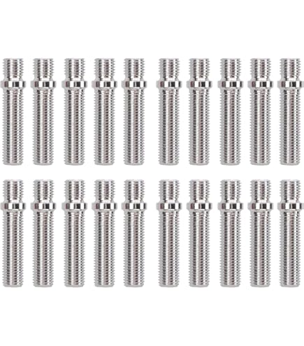 Kit 10 Colonnette Ruota Simoni Racing M12x1.25 Da 68mm - Per Auto Abarth, Alfa Romeo, Fiat, Lancia, Peugeot E Altri