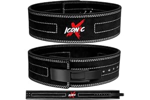 Iconicx Cintura Powerlifting Palestra for Uomo And Donna- Professional Lever Sollevamento Pesi Belt per Bodybuilding Deadlift Strength Training- Gym Lifting Belt for Weightlifting Stacco Squat