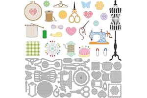 GLOBLELAND Matrices de Découpe pour Outils de Couture pour Bricolage Scrapbooking Machine à Coudre en Métal Pochoirs de Gaufrage Modèle pour Fabrication de Cartes en Papier