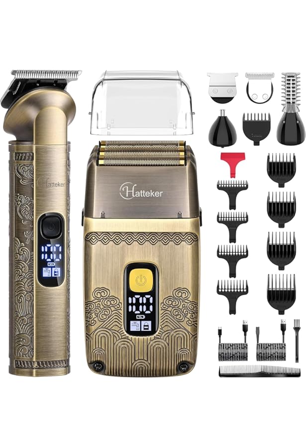 Tagliacapelli Uomo, LED Rasoio Elettrico Barba Macchinetta Per Capelli Portatile - Foto 6