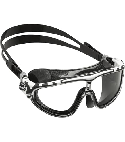Lunettes De Natation Cressi Sub – Fox UV, Silicone Clair, Antibuée, Neuves