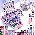 Kids Makeup Sets Girls Toys - unicorn gifts for girls Washable Make Up Starter Kit, Childrens Princess Pretend Play Games kids Toys Presents, Little Girl Birthday Gifts Set For Age 4-12 Year Old