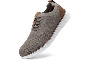 LEZTA Anzugschuhe Herren Atmungsaktiv Gestrickter Stoff Schnürschuhe Formale Moderne Klassische Freizeit Schuhe Oxfords Schuhe
