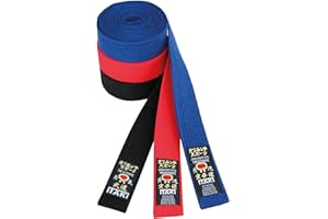ORIENTE SPORT Itaki Cintura Professionale Arti Marziali e Sport da Combattimento - Cover in Cotone - Colori: Nero, Blu, Rosso - Judo, Aikido, Karate, Ju Jitsu, Kickboxing, Taekwondo