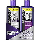 PROVOKE Touch Of Silver Brightening Purple Shampoo Intensive Conditioner 400ml Neutralises Yellow Orange Tones Formulated With Violet Blue Pig - View #4