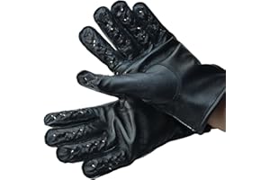 BDSM Erotik Spikes - Guantes de piel (talla 8)