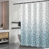 Tenda Doccia Impermeabile 180x180cm Con Stampa 3D - Antimuffa, Lavabile In Lavatrice - Set Con 12 Ganci In Acciaio - 2