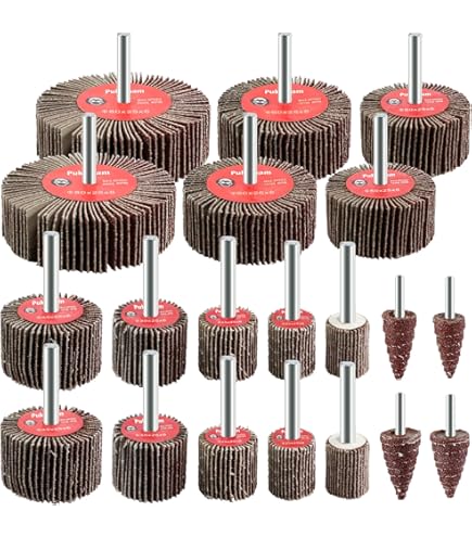 Buy Sackorange 20 Pcs 1"X 1" X1/4" Flap Wheels Set –5 Pcs Of Each 40 60