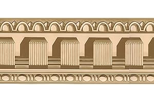 Dundee Deco BD6136 Tapeten Bordüre mit Krone, viktorianisches Design, Tapetenbordüre 4,57 m x 13,34 cm