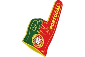 HIGH FIVE FINGERS Championnats d’Europe&Championnats du Monde, Drapeaux Olympiques | Main en Mousse pour competitions, stades événements Sportifs | Taille Unique 44x22x2,5 cm