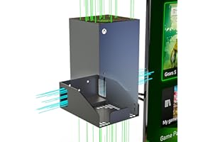 Funturbo Xbox Series X Wandhalterung, Metall Xbox Wandhalterung Serie X Belüftung Design für Xbox Series X Mount Wall