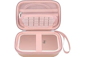 Elonbo Étui de Transport pour imprimante Photo Canon Ivy Mini/Canon Ivy 2 Mini, Canon Ivy CLIQ CLIQ + CLIQ 2 CLIQ + 2 Portable Bluetooth Instant Camera Printer, Or Rose+Or Rose