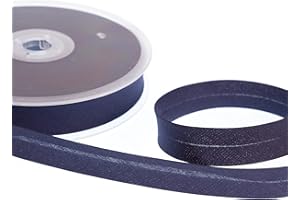 Realm Bias Binding Centre Fold Polycotton 18mm/30mm 5 Metres (Navy, 18mm)