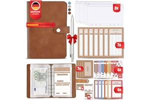 SCHANSLI Budget Planner Deutsch Set mit Sparchallenge - inkl. Kugelschreiber. Sparbuch mit Folien Deutsch - Finanzplaner Deutsch. Bugetplaner mit Folien Deutsch. Budget Planer Deutsch. Budgetplaner Deutsch