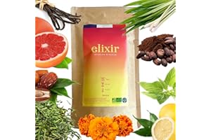 GUIDE DES SAVEURS ÉLIXIR MINCEUR – Tisane Bio Amincissante pour Femme – Ventre Plat & Brûleur de Graisse Puissant – Infusion Détox Purifiante – Drainant Naturel – Booster Vitalité – Origine 100% naturelle