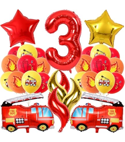 20 servetten brandweer te gebruiken als tafeldecoratie voor de kinderverjaardag 33 x 33 cm