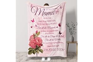 ‎TULOLVAE Tulolvae Geschenke für Mama, Flanell Decke Geburtstagsgeschenk für Den Beste Mama, Geburtstag Ostern Weihnachten Valentinstag Mutter, Muttertagsgeschenk für Frauen 50 * 60in