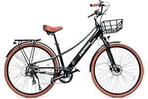 E MOTORAD - RIDE THE ELECTRIC REVOLUTION EMotorad Plymouth - Vélo Électrique Urbain pour Adultes - Pneus CST 700x40C - Moteur 36V 250W - Batterie Amovible 420 Wh - Cadre Bas en Aluminium - 5 Niveaux d’Assistance