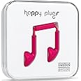 Happy Plugs Wired Earbud Earphones with In Line Remote and Microphone - Cerise