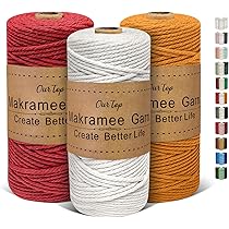 DIY Macramé Set 3 Kleuren Macramégaren 3 Mm X 100 M, 3 Stuks