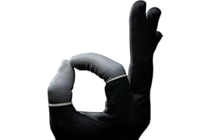 AMPRI Lot de 100 doigtiers en latex - Taille S - Taille 2 - Confort moyen : protège-doigts enroulés en latex dans les tailles S, M, L, XL