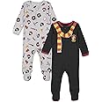 Harry Potter Baby 2 Pack Long Sleeve Sleep N' Play Coveralls Newborn to Infant