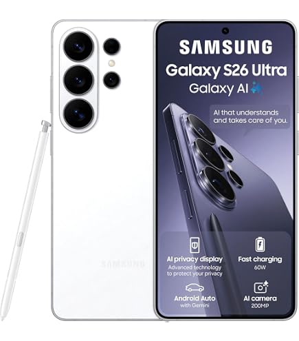 Samsung Galaxy S26 Ultra 512GB, White : Amazon.co.za: Electronics
