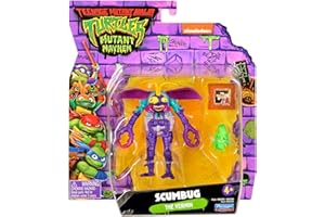 Teenage Mutant Ninja Turtles 83292 Mutant Mayhem 4-Inch Scumbug Basic Action Figure. Ideal present for boys 4 to 7 years and TMNT fans