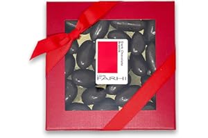 Rita Farhi Dark Chocolate Brazil Nuts in a Luxury Gift Box 210 g | Christmas Chocolate Nuts Present | Palm Oil Free