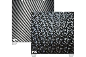 JUUPINE Plaque d'impression 3D PEO+PET texturée double face 235 x 235 mm - Lit d'impression en acier à ressort pour imprimante 3D Creality K1/K1C/Ender 3 S1 Pro/Ender 3 S1/Ender V3 KE/Ender3 V3
