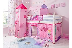 Noa and Nani Cabin Bed Midsleeper Kids Fairies with Playtent, Tower and Tunnel