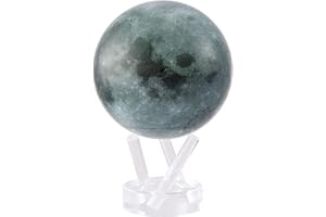 MOVA Globe Luna de la serie del espacio exterior 6" con base, globo giratorio con energía solar, regalo único y decoración del hogar o escritorio para hombres, mujeres, niños