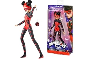 Miraculous Ladybug and Cat Noir Toys - Articulated 26cm Shadybug Doll With Accessories | Teen Superhero Shadybug Figurine | Bandai Miraculous Dolls Range