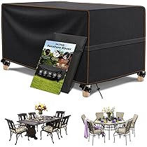 Copertura Tavolo Esterno Impermeabile 200x140x70cm - Telo Oxford 420D Anti-UV - Foto 6