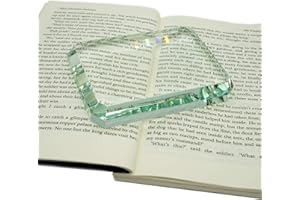 STAYMAX Clear Rectangular Square Glass Tiles Paperweight