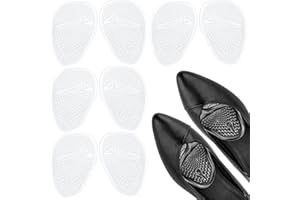 Yesaler Coussinets d'Avant-pied Demi Semelles 4 Paires Coussinet Semelles Antidérapantes Avant Pied Les Femmes Transparent pour Talons Hauts