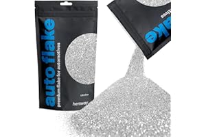 HEMWAY Paillettes pour peinture de voiture additif argenté pour moto camping-car camping-car camion ultrafines 100 g/35 oz