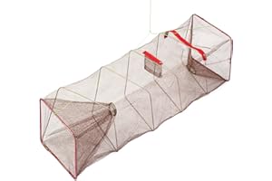 ARAPAIMA FISHING EQUIPMENT Noorsk Grand piège à poissons avec des sachets de nourriture et ouverture à glissière