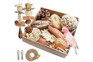 Celblisora Parrot Toy, Bird Toy for Cockatiels, Bird Shredder Toy, Toy for Lovebirds and Parakeets, Cage Accessories for Small Birds