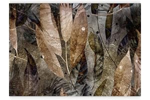 murando - Carta da Parati Adesiva Botanica 441x315 cm Fotomurali Adesivi Murali Rivestimento Parete Moderna per Pareti Adesiva Muro Decorativo Fotomurale Natura Foglie Impianti verde