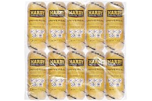 HARDY WORKING TOOLS 10 x wałek malarski 18 cm, wysokość włosia 13 mm, średnica 48 mm, rolka malarska, wałek malarski, żółto-biały