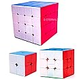 D ETERNAL MoYu Speed Cube Combo Set of 2X2 3x3 and 4x4 High Speed Stickerless Cube (MoYu(2x2+3x3+4x4))