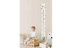 NivellPublicitari Talímetro - Medidor Infantil Pared Ecológico - Medidor Infantil Adhesivo Puerta Armario - 3 Modelos -Medidor Pare (Adhesivo Vinilo, Espacio)