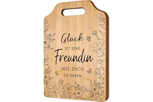 JOYVADO Beste Freundin Geschenke, Weihnachtsgeschenke Freundin, Bambus Schneidebrett Geburtstagssgeschenke für Freundin, Geschenk Beste Freundin Geburtstag