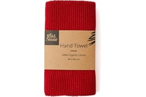 Wild & Stone | Asciugamano da cucina in cotone biologico | Perfetto per la casa | Asciugamani ecologici (Bacca)