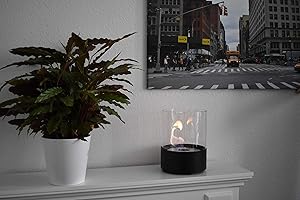 ‎GLOW FIRE Parent Emma Bio-Ethanol Fireplace, black